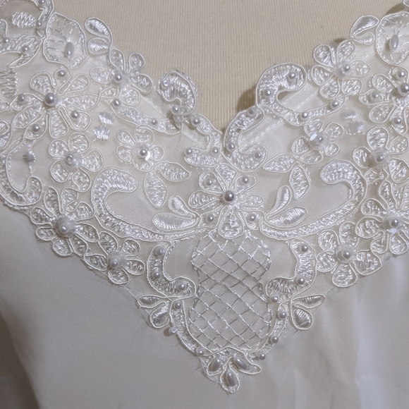 Romantic chemise embroidered lace babydoll nightie XS - Picture 6 of 7